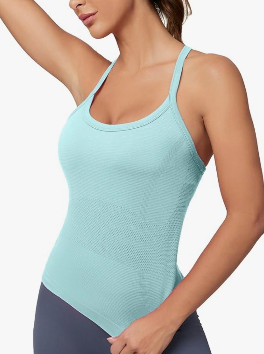 Under $23 tanks in 28 colors!!! My sister has them and said she loves them more than Lulu 😆