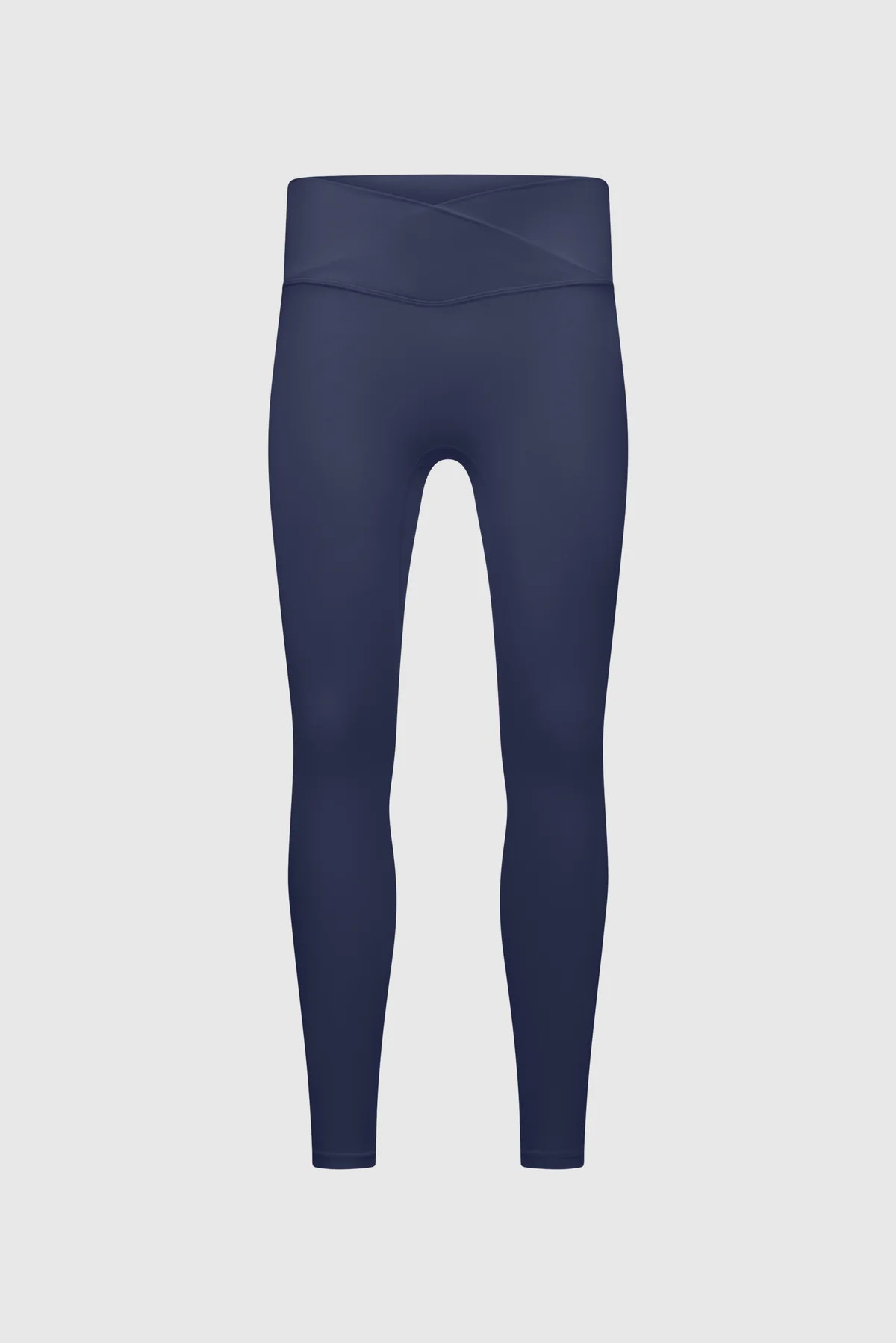 SCULPTING STRETCH CROSSOVER WAISTBAND LEGGINGS - DARK NAVY | The Couture Club