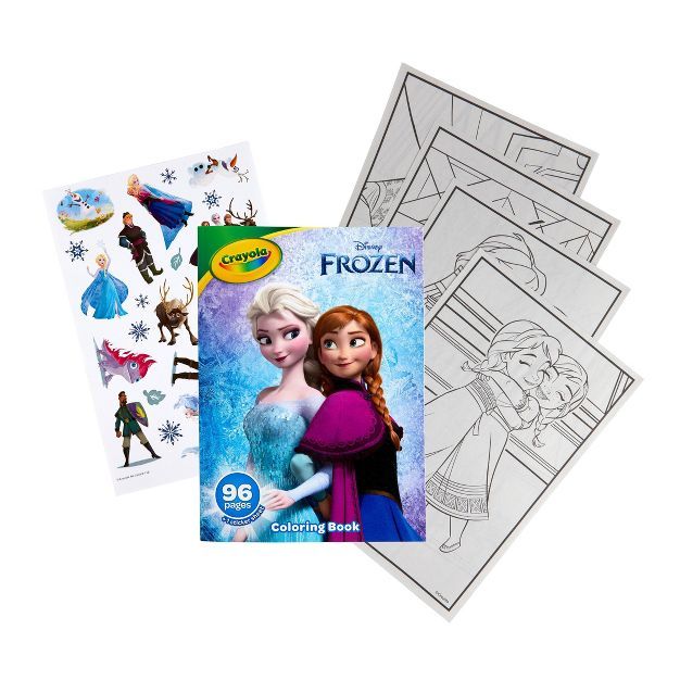 Crayola 96pg Disney Frozen Coloring Book with Sticker Sheet | Target