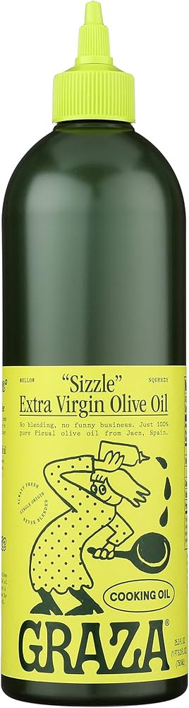 Graza "Sizzle" Extra Virgin Olive Oil. Peak Harvest Cooking Oil. Single Farm Spanish EVOO. 25.3 F... | Amazon (US)