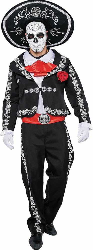 Spooktacular Creations Mens Day of The Dead Mariachi Senor Adult Costume Set Halloween Costume, D... | Amazon (US)