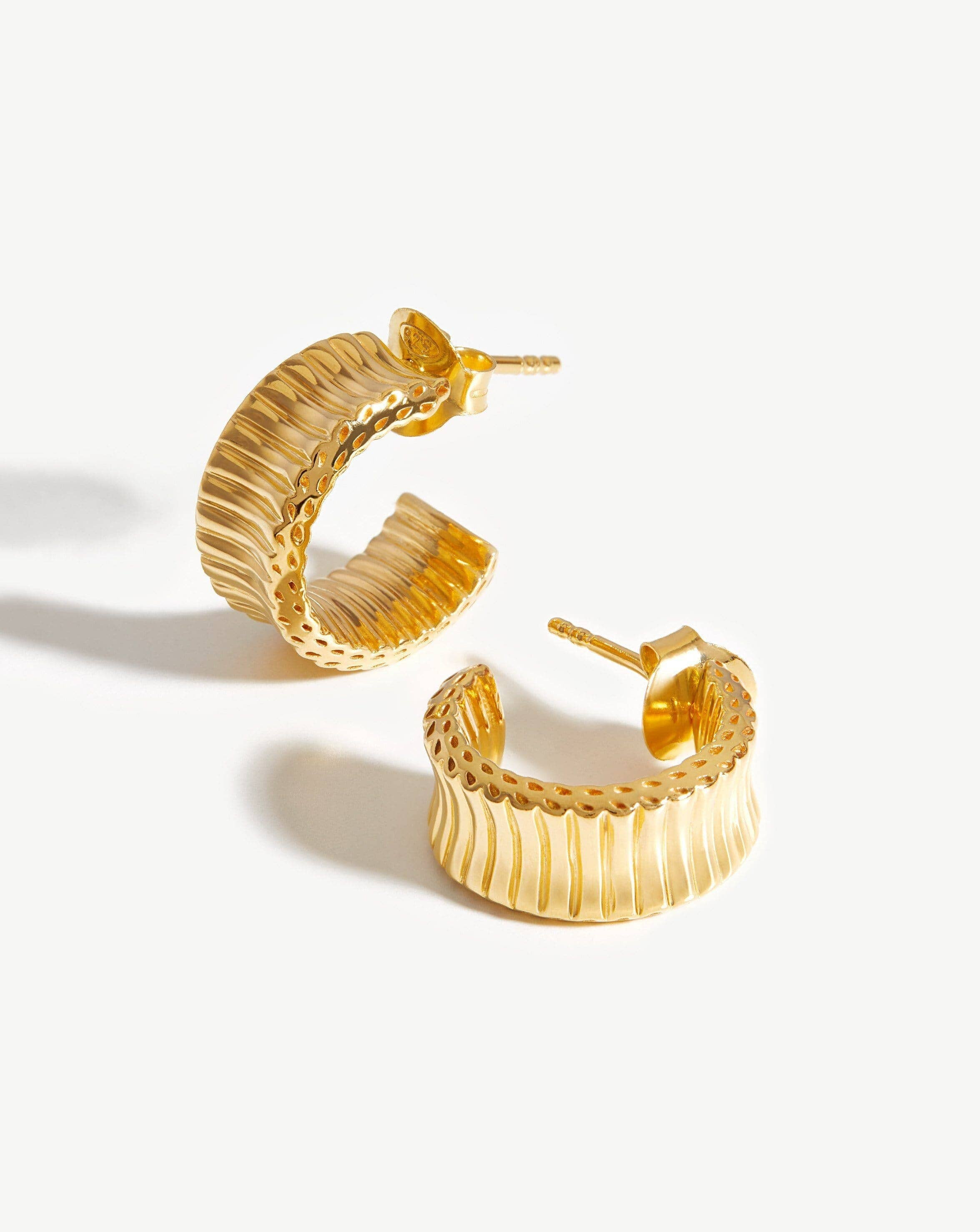 Small Chunky Frill Hoop Earrings | Missoma