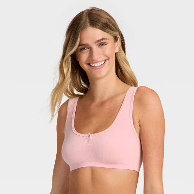 Women's Modal Blend Scoop Bralette - Auden™ Blush S | Target
