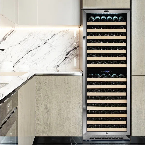 Whynter 164 Bottle Dual Zone Built-In Wine Refrigerator | Wayfair North America