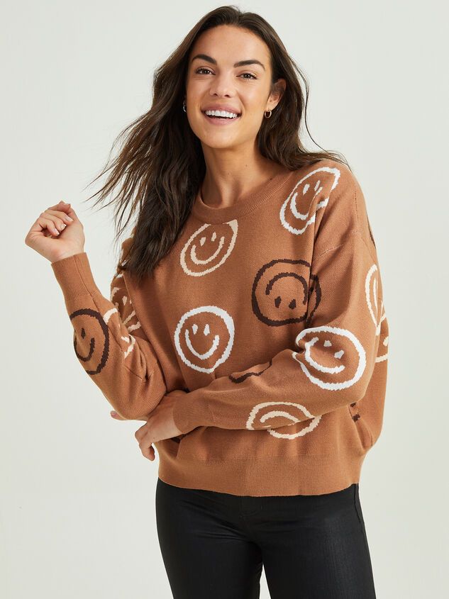 Smiley Pullover Sweater | Altar'd State