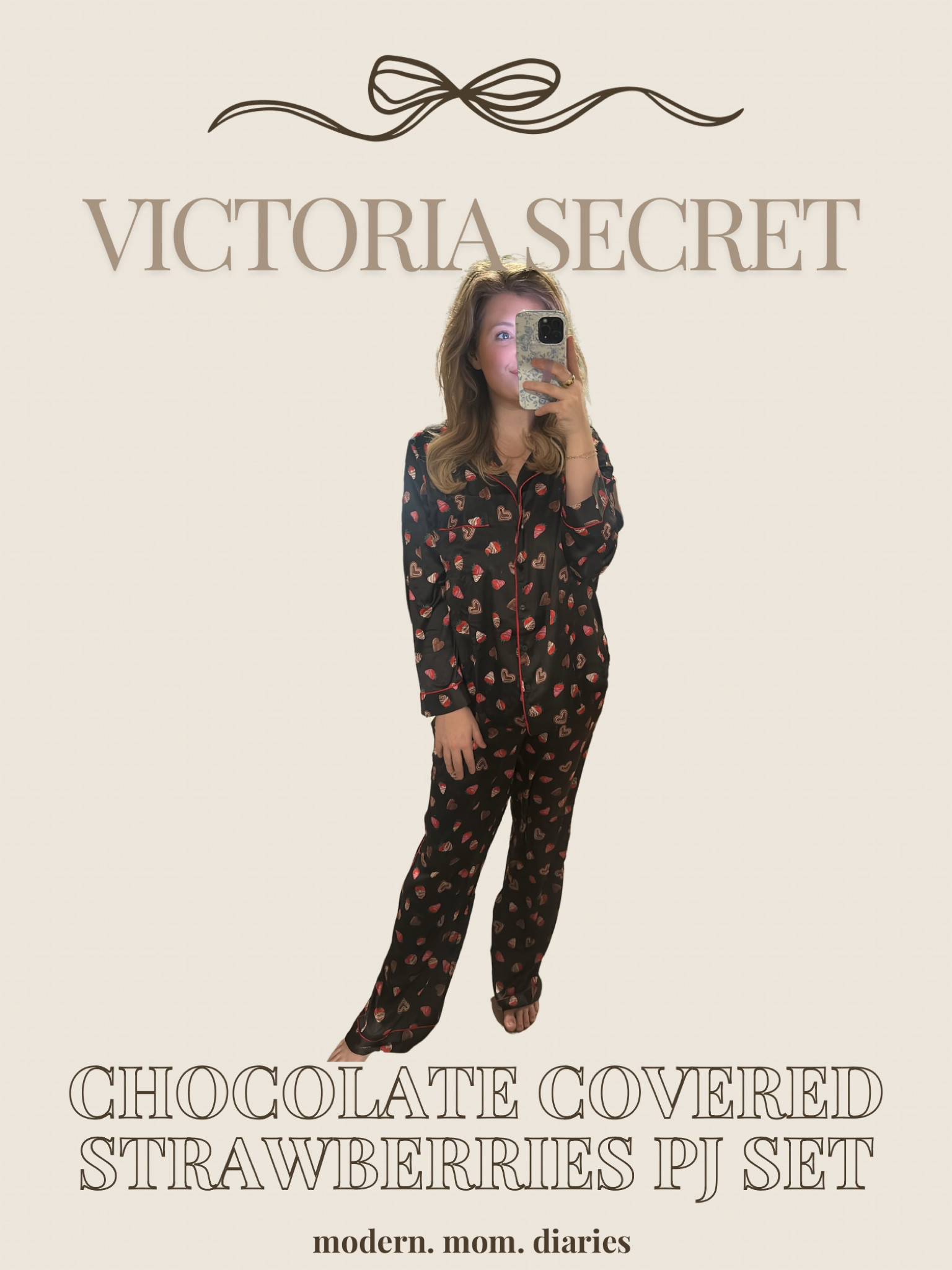 Getting a new silky VS pajama sets is my fav ♥️🍓🍫

#LTKGiftGuide