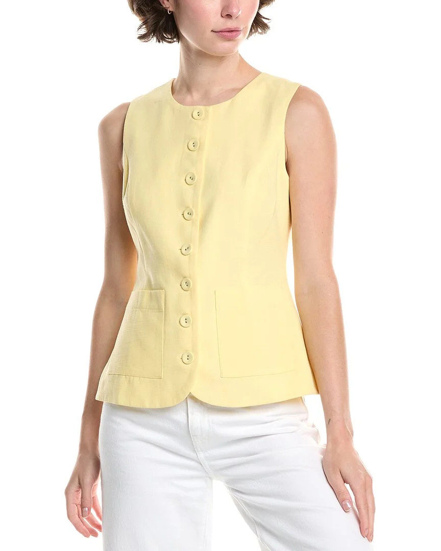 Endless Rose womens  Linen-Blend Long Top, xs, Yellow | Walmart (US)