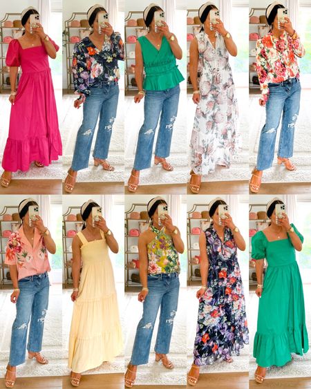 Hooray for 30-50% OFF this weekend ONLY! 1, 2, 3, 4, 5, 6, 7, 8, 9 or 10 - which oh so cute new 40% OFF @Express tops do y’all like best? 🌸 We are SO excited that new summer styles are here AND they are ALL on sale! Even these jeans and shoes are included in the MDW 30-50% off sale! 🎉These casual & dressy mix and match new items can create so many fun outfits! Several of these items come in additional prints & colors too! Everything is linked with the LTK app. Or leave a comment below if you’d like us to DM you direct links for any items shown. Sizes are going quickly so don’t wait to check out before this fabulous weekend sale ends! We can’t wait to hear which outfits you all like best! 💗 ~ L & W 

#expresspartner #expressyou #express 

#LTKsalealert #LTKunder100 #LTKFind