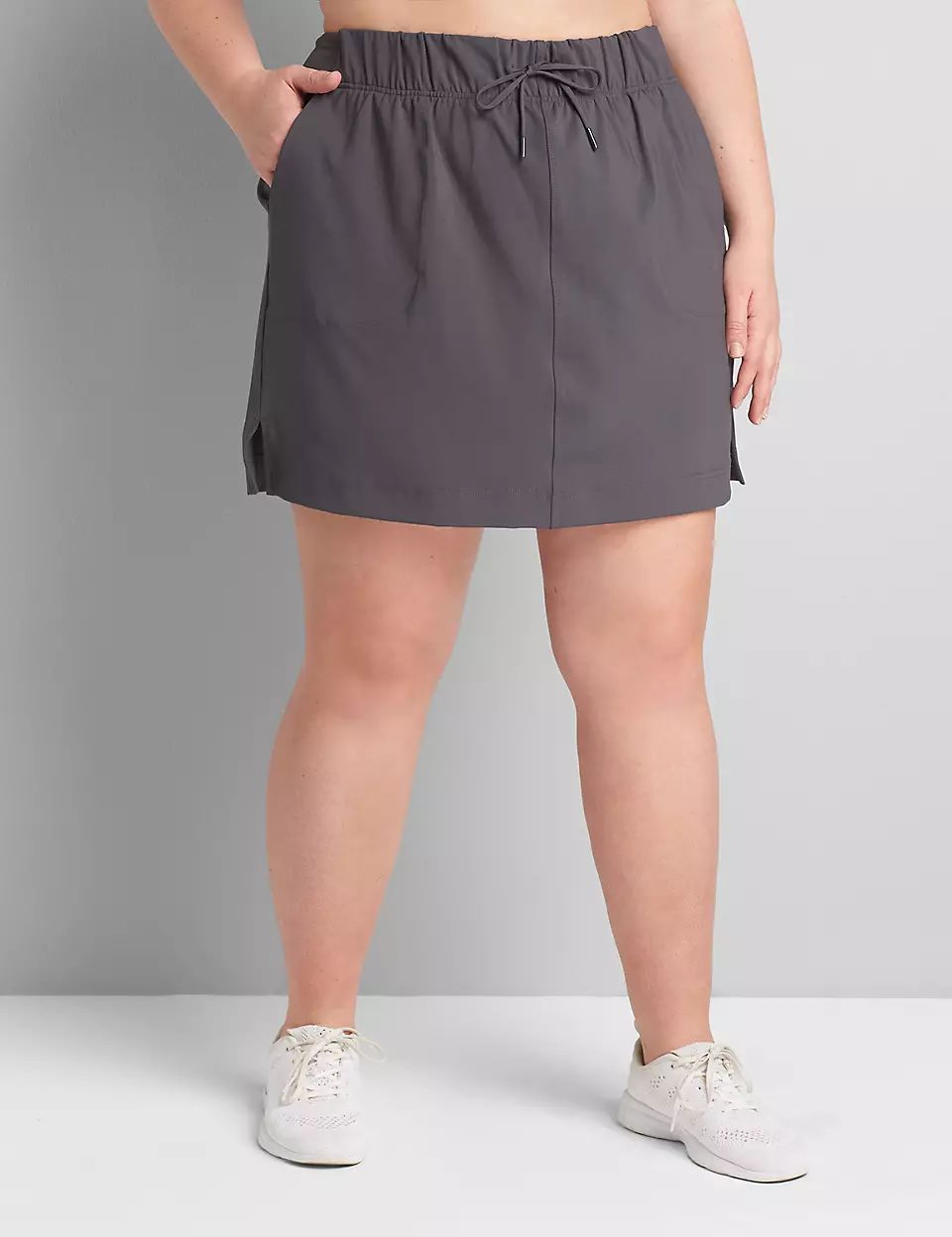 LIVI Knit Drawstring Waist Skort | Lane Bryant (US)