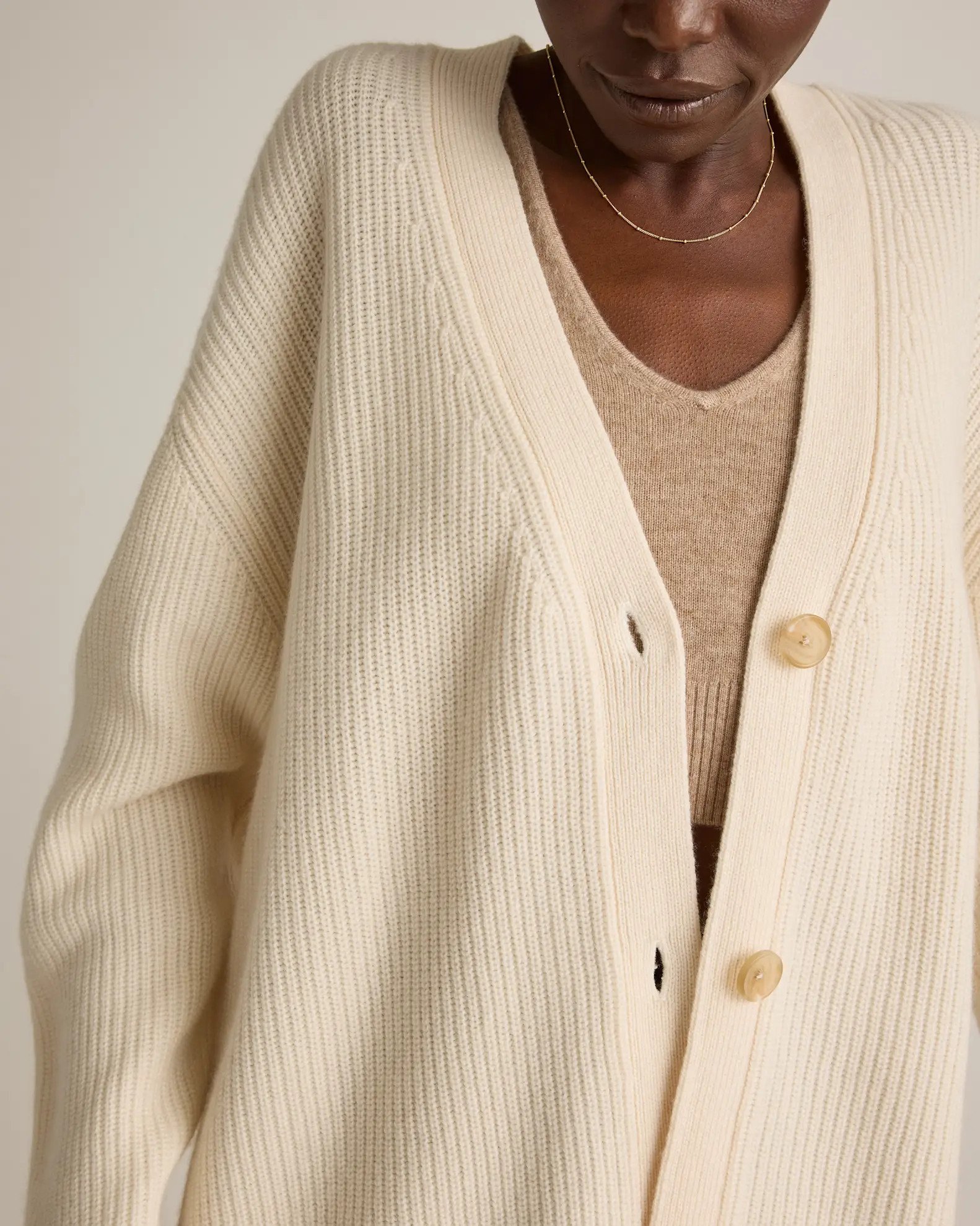 Mongolian Cashmere Oversized Boyfriend Cardigan Sweater | Quince