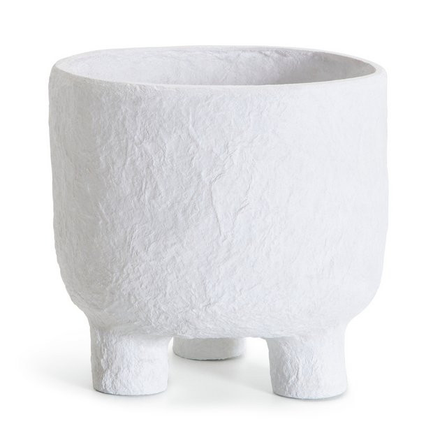 Habitat Small Cotton Mache Pot - White118/4839 | argos.co.uk
