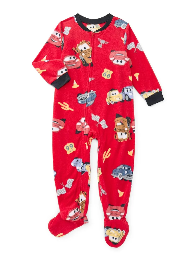 Disney Pixar Cars Toddler Unisex One Piece Sleeper Pajamas, Sizes 12M-5T - Walmart.com | Walmart (US)