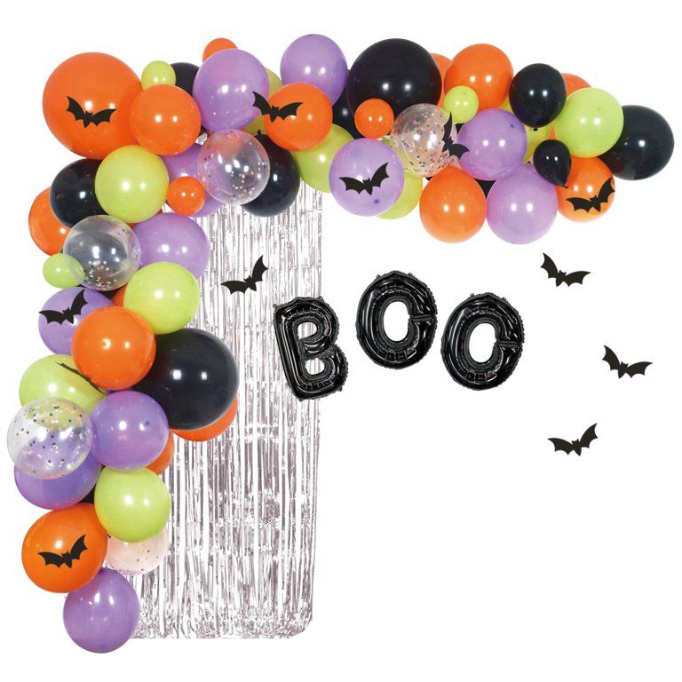 Way To Celebrate Halloween Rubber Balloon Garland, 16.4ft | Walmart (US)
