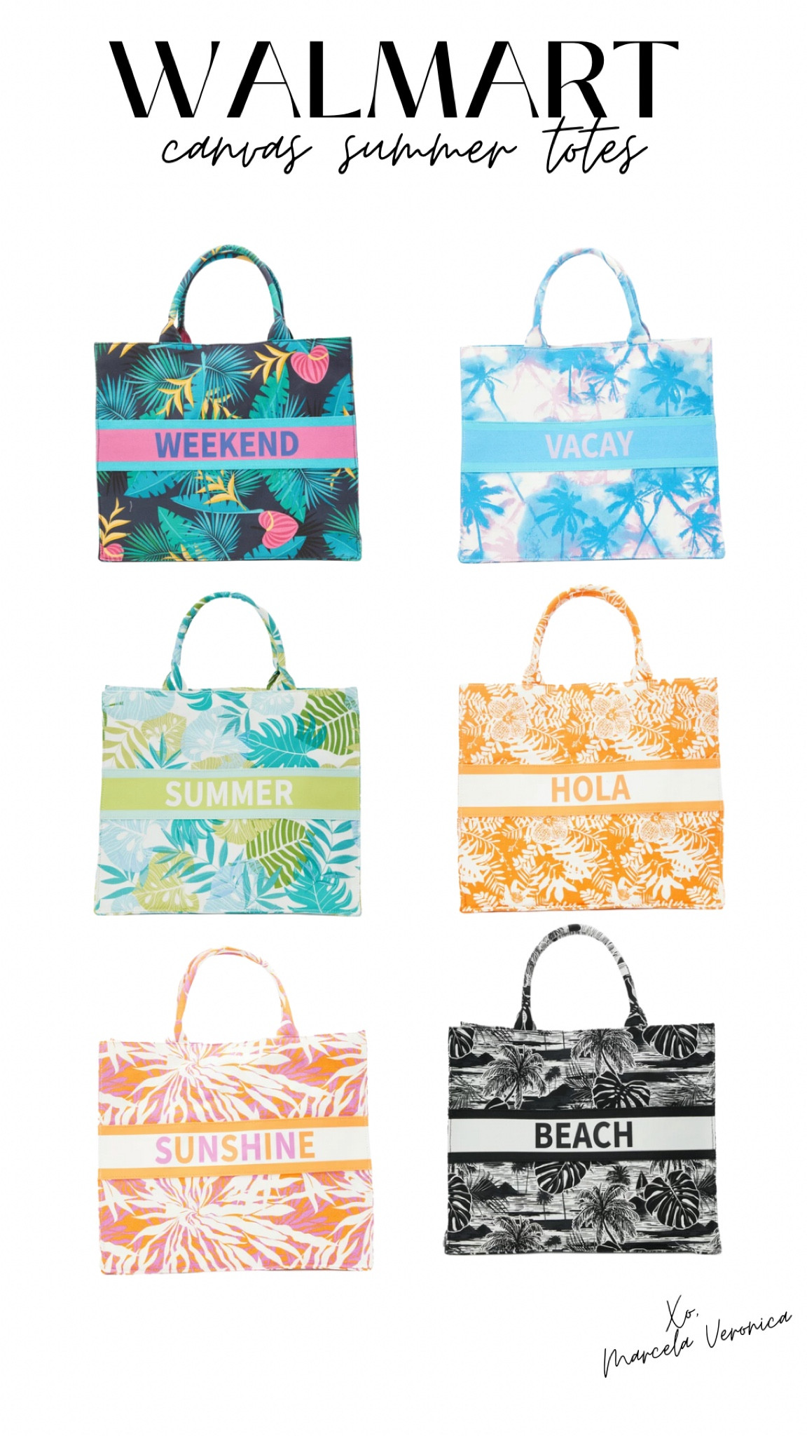 Walmart canvas summer totes!

#LTKFind #LTKunder50 #LTKitbag