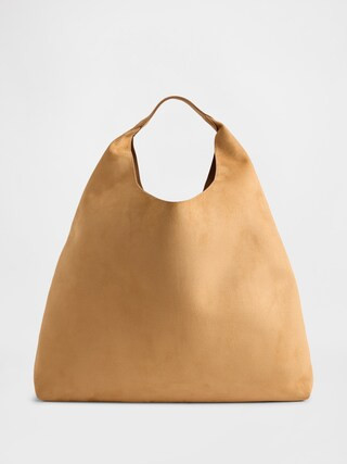 Slouchy Vegan-Suede Tote Bag | Gap Factory