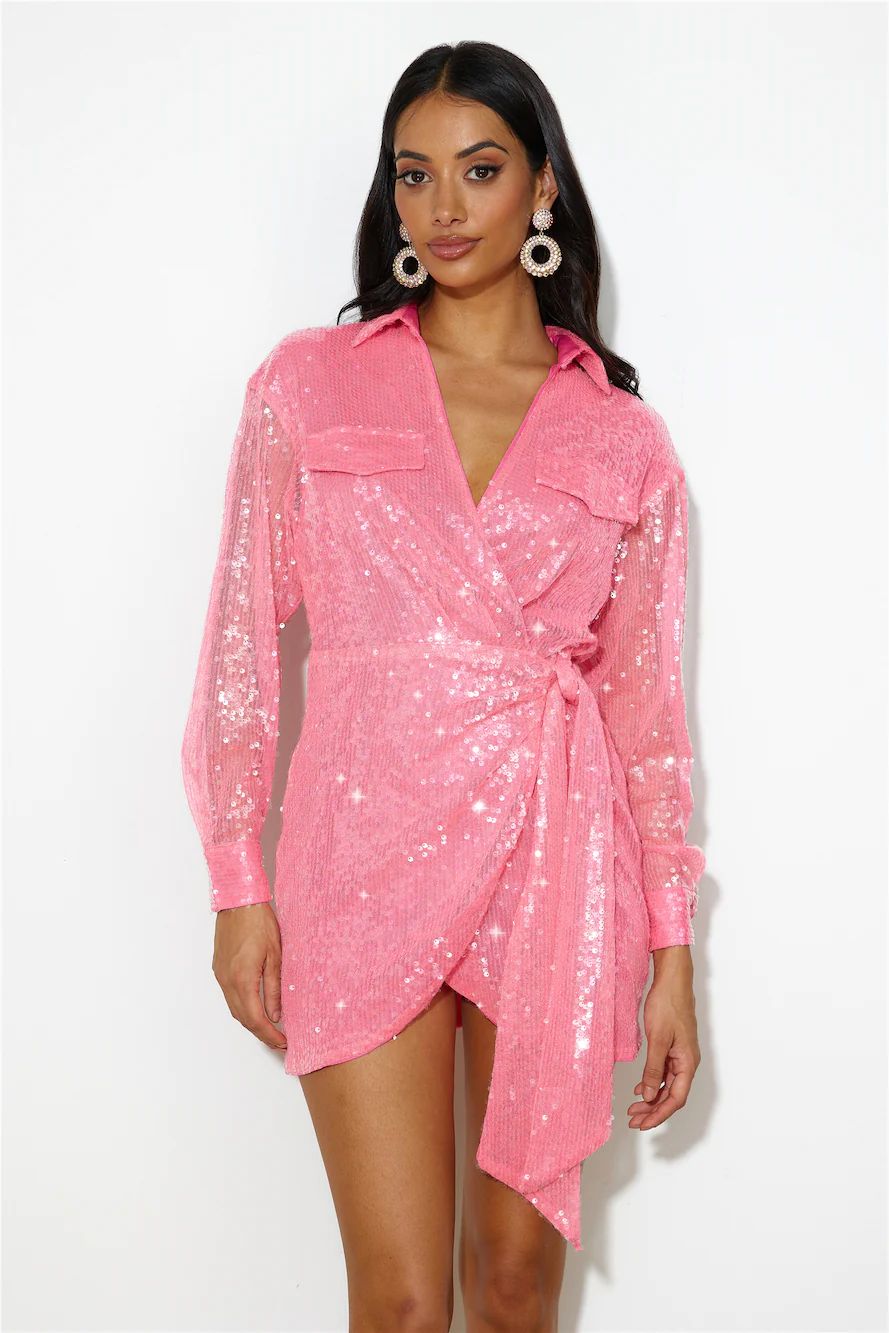 Party Shirt Dress Pink | Hello Molly