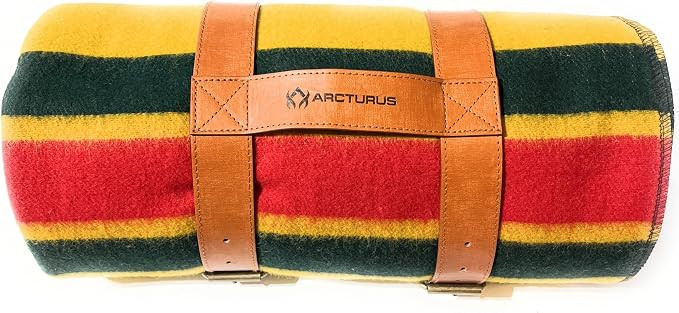Arcturus Carry Straps for Wool Blankets, Adjustable Eco-Leather Blanket Straps for Travel and Out... | Amazon (US)