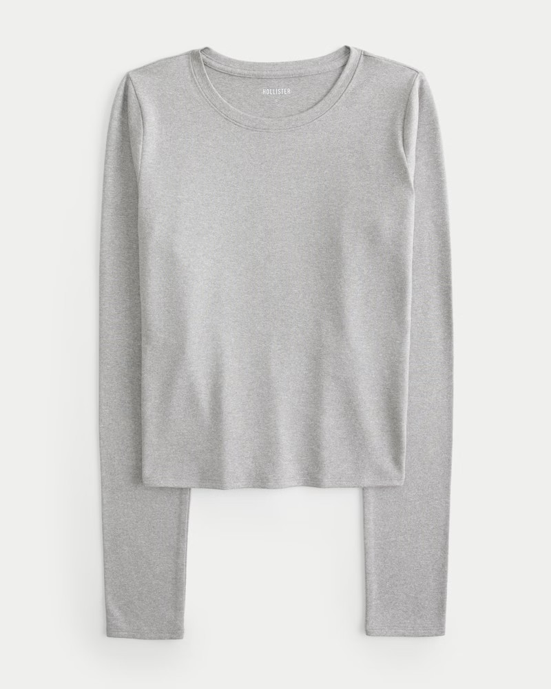 Women's Soft Stretch Seamless Fabric Long-Sleeve Top from Hollister | Hollister (US)