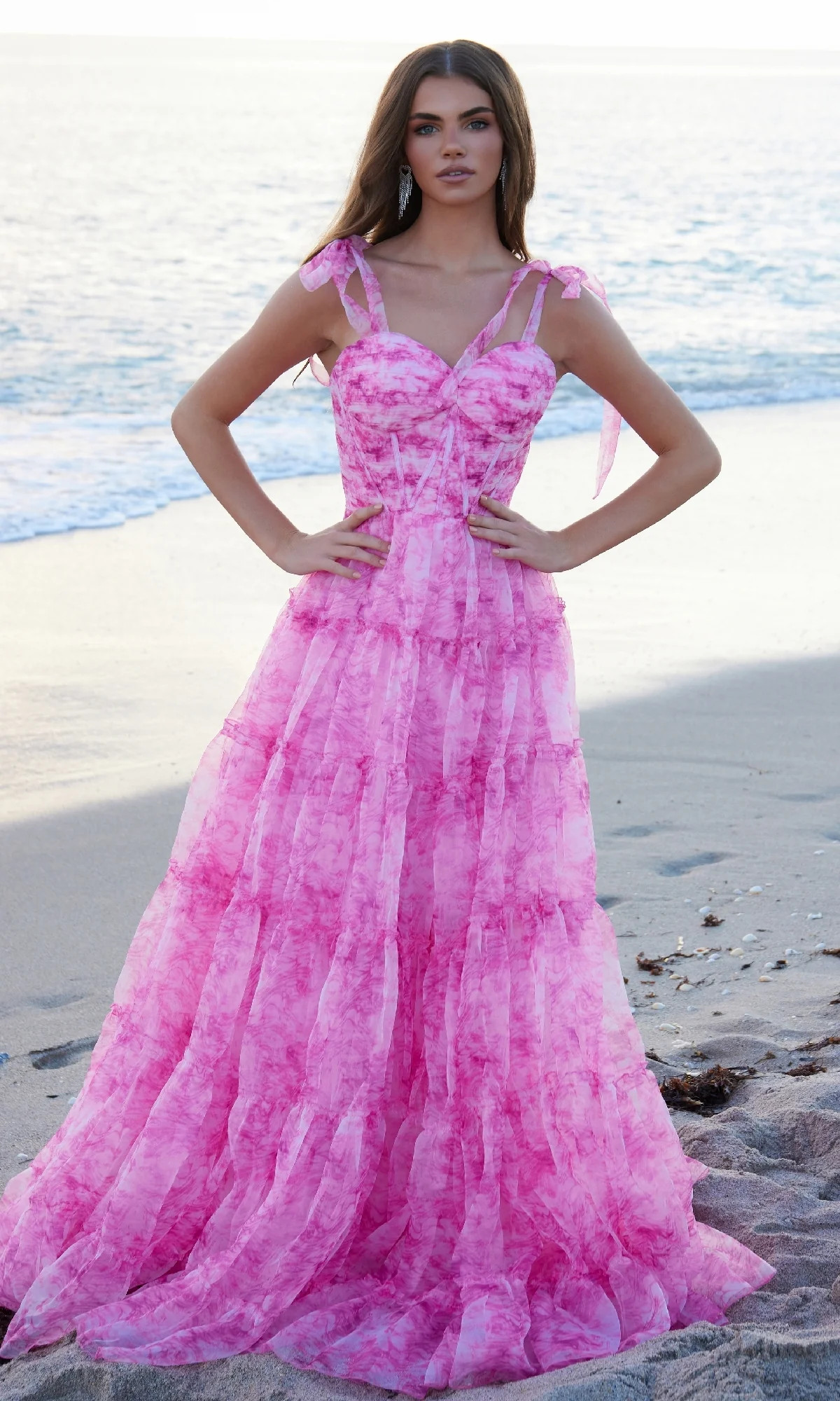Tie-Dye Prom Ball Gown: Nox Anabel T1501 | Prom Girl