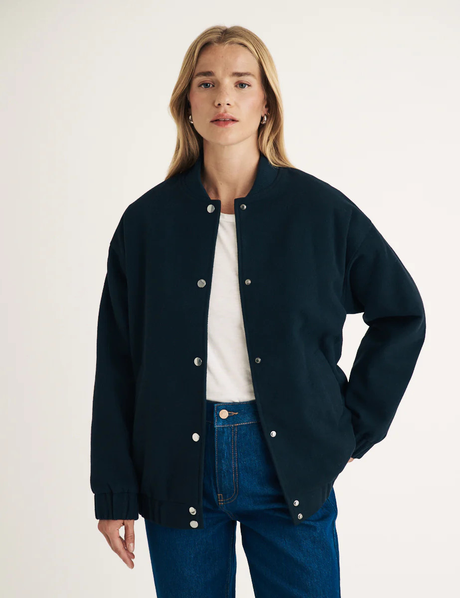 Navy Bomber Jacket | Nobody's Child