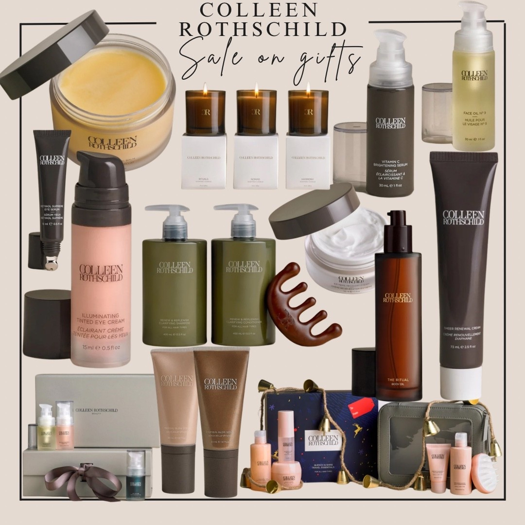 Gift idea - Colleen Rothschild - 50% off gift sets and 30% off everything else! Cyber sale is back! 🥱✨


#gift idea
#gift guide
#gift for her
#gift for mom
#gift idea for sister
#stocking stuffer idea
#beauty gift idea
#beauty finds
#trending beauty
#best sellers
#beauty sale
#beauty gift sets
#eye cream
#cleansing balm
#eye serum
#illuminating tinted eye cream
#skincare favorites
#skincare finds 
#hydrating mask
#face oil
#retinol night oil
#everyday skincare essentials
#candle gift set
#travel gift set

#LTKSaleAlert #LTKGiftGuide #LTKBeauty