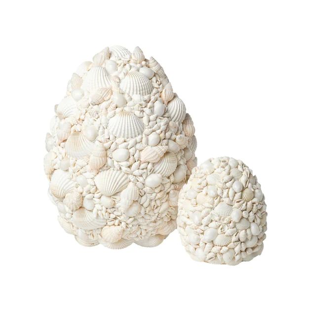 Natural Shell Decorative Egg | Cailini Coastal