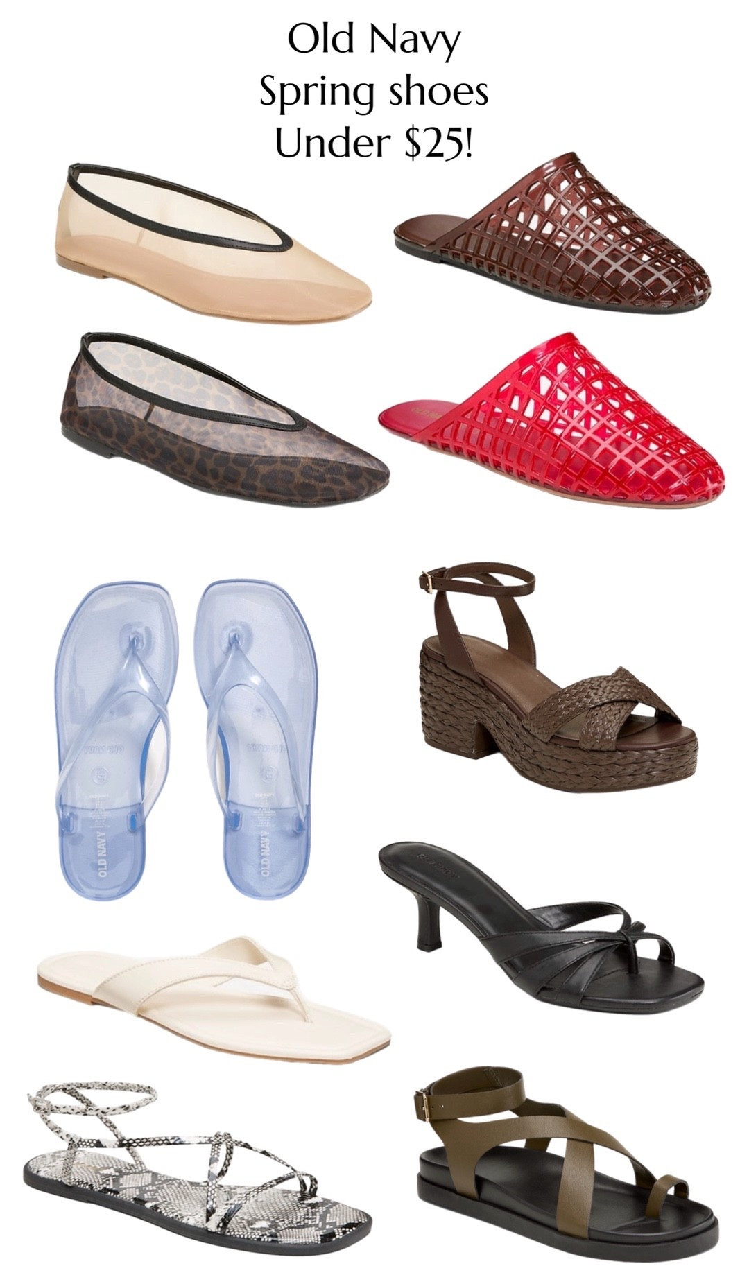 Spring sandals. Spring shoes. Old navy sale. 

#LTKootd #LTKSaleAlert #LTKgrwm