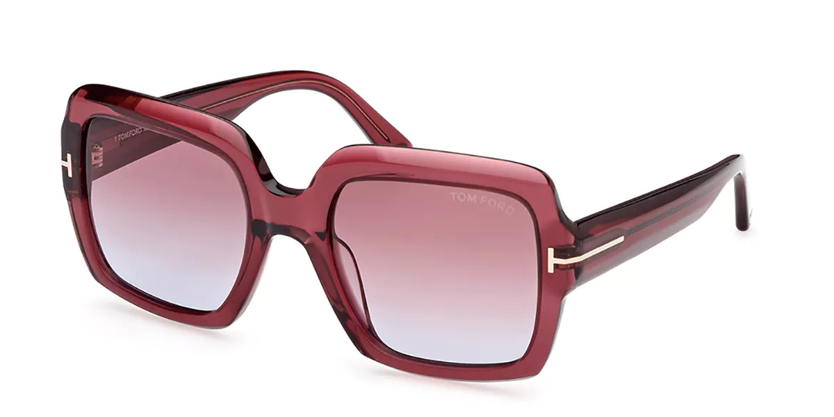 Tom Ford FT1082 KAYA 66Y Women's Sunglasses Red Size 54 | SmartBuyGlasses Global