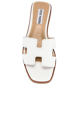 Hadyn Sandal in White Leather | Revolve Clothing (Global)