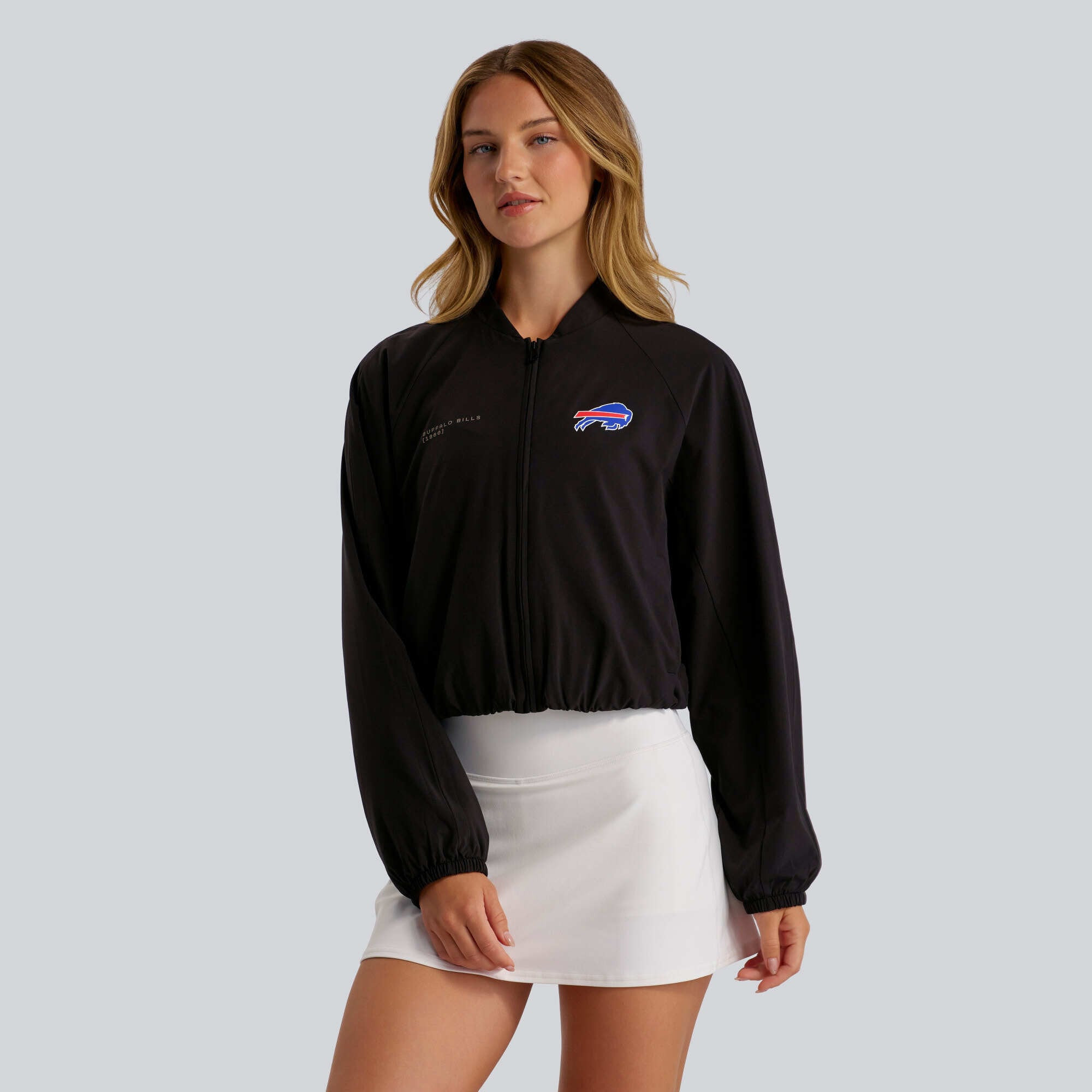 Women's lululemon  Black Buffalo Bills Breezily Full-Zip Bomber Jacket | NFL Shop