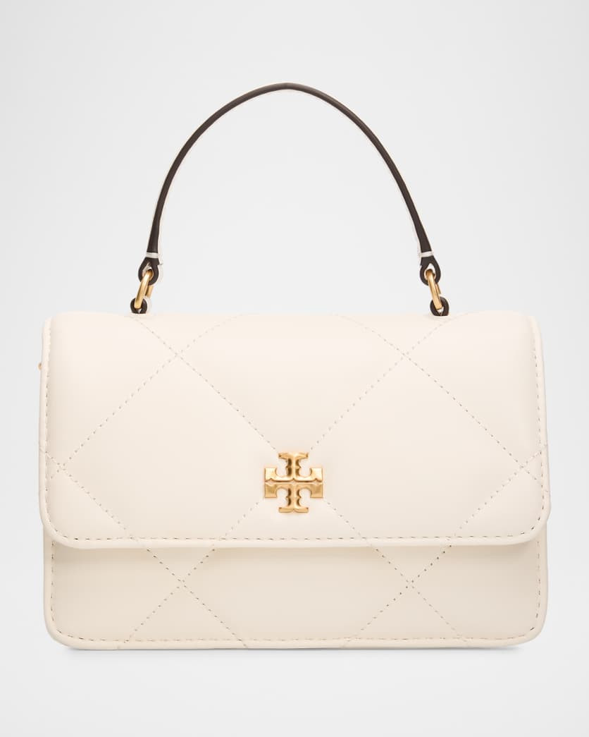Kira Mini Quilted Leather Top-Handle Bag with Chain | Neiman Marcus
