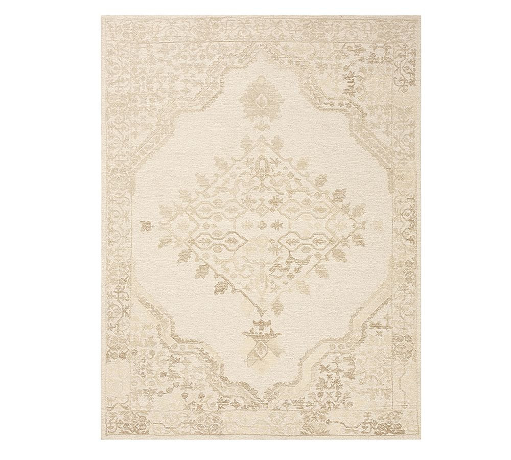 Kenley Tufted Wool Rug | Pottery Barn (US)