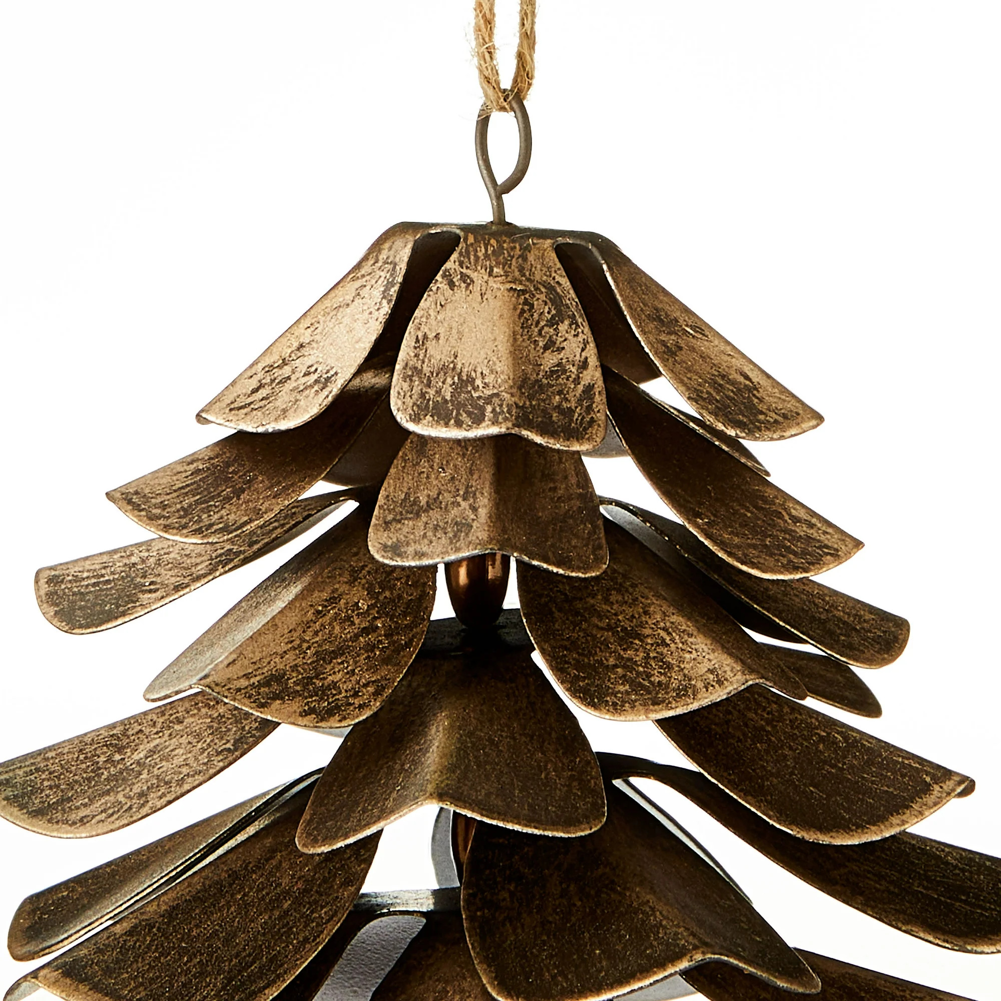 Brown Metal Pinecone Christmas Ornament, 4", by Holiday Time | Walmart (US)