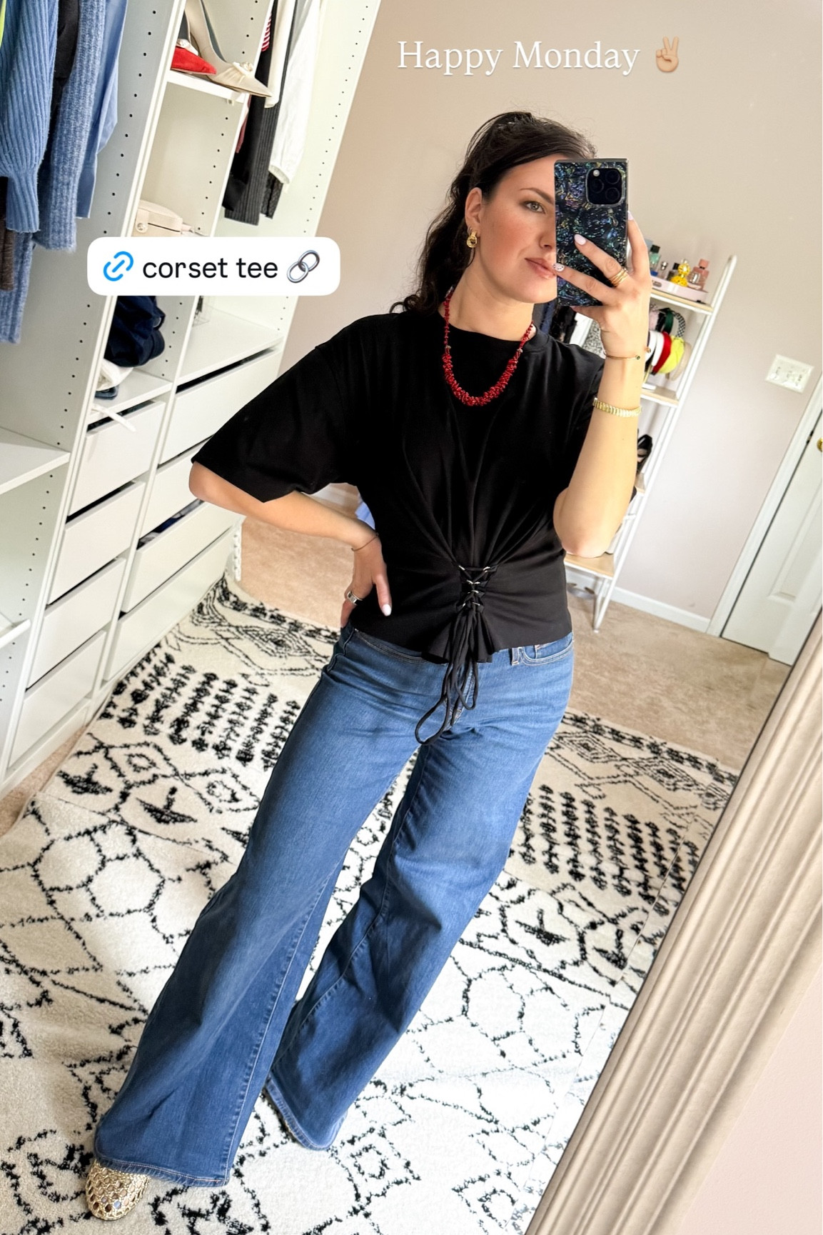 Happy Monday ✌🏼 Corset tee on sale  

#LTKSaleAlert #LTKootd