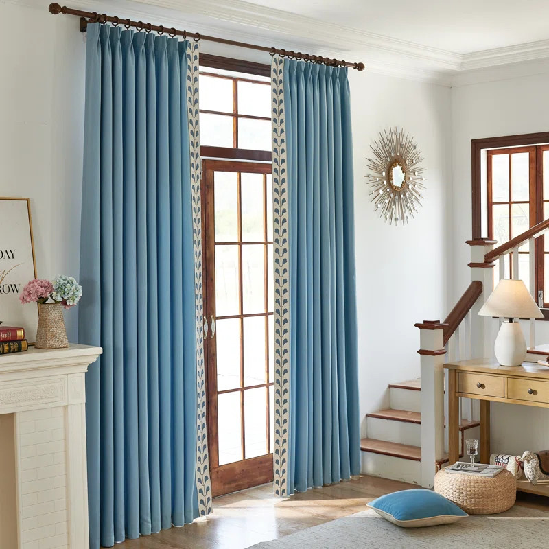 Nora Cotton Blend Room Darkening Curtain Pair | Wayfair North America