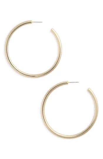 Women's Halogen Large Sleek Tube Hoop Earrings | Nordstrom