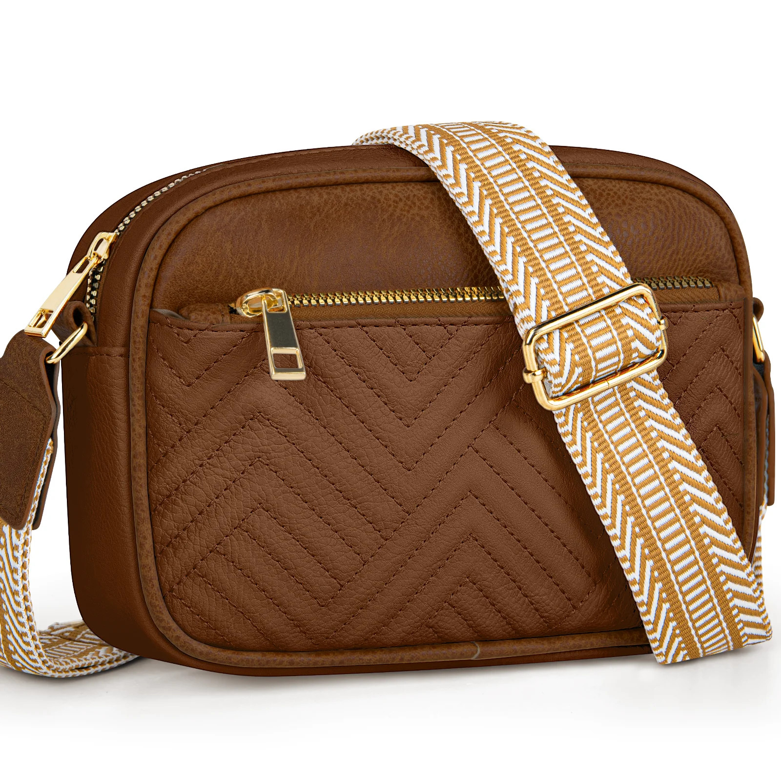 DAKOMM Crossbody Bags for Women, Quilted Crossbody Bags, Vegan Leather Purses Small Shoulder Hand... | Walmart (US)