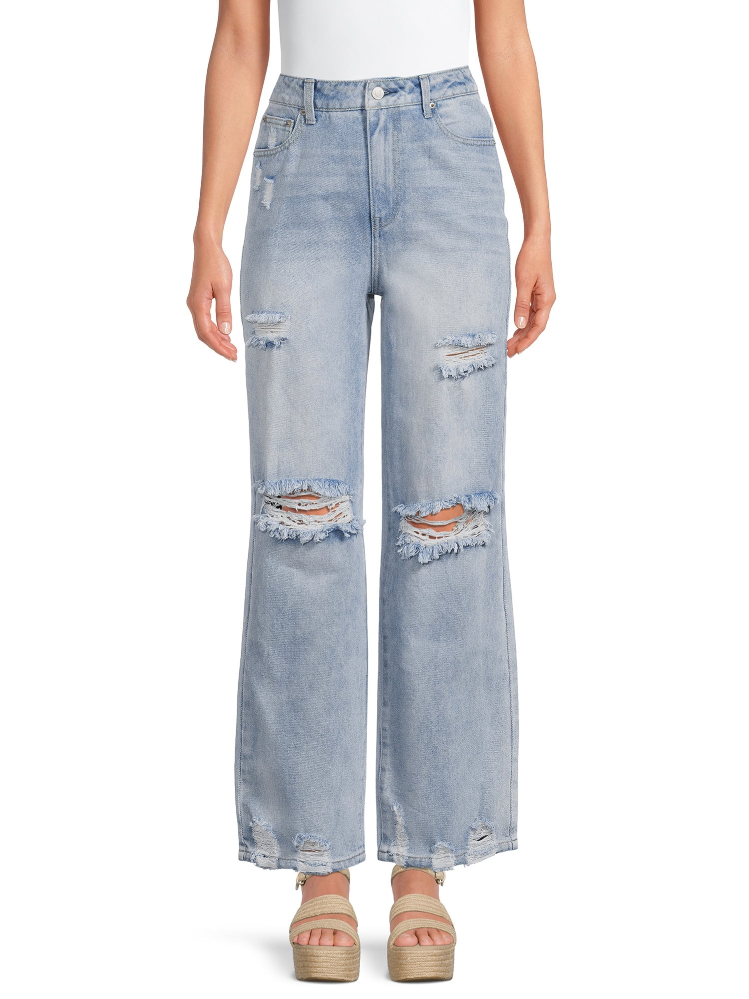 Vanilla Star Women's Juniors Skater Jeans - Walmart.com | Walmart (US)