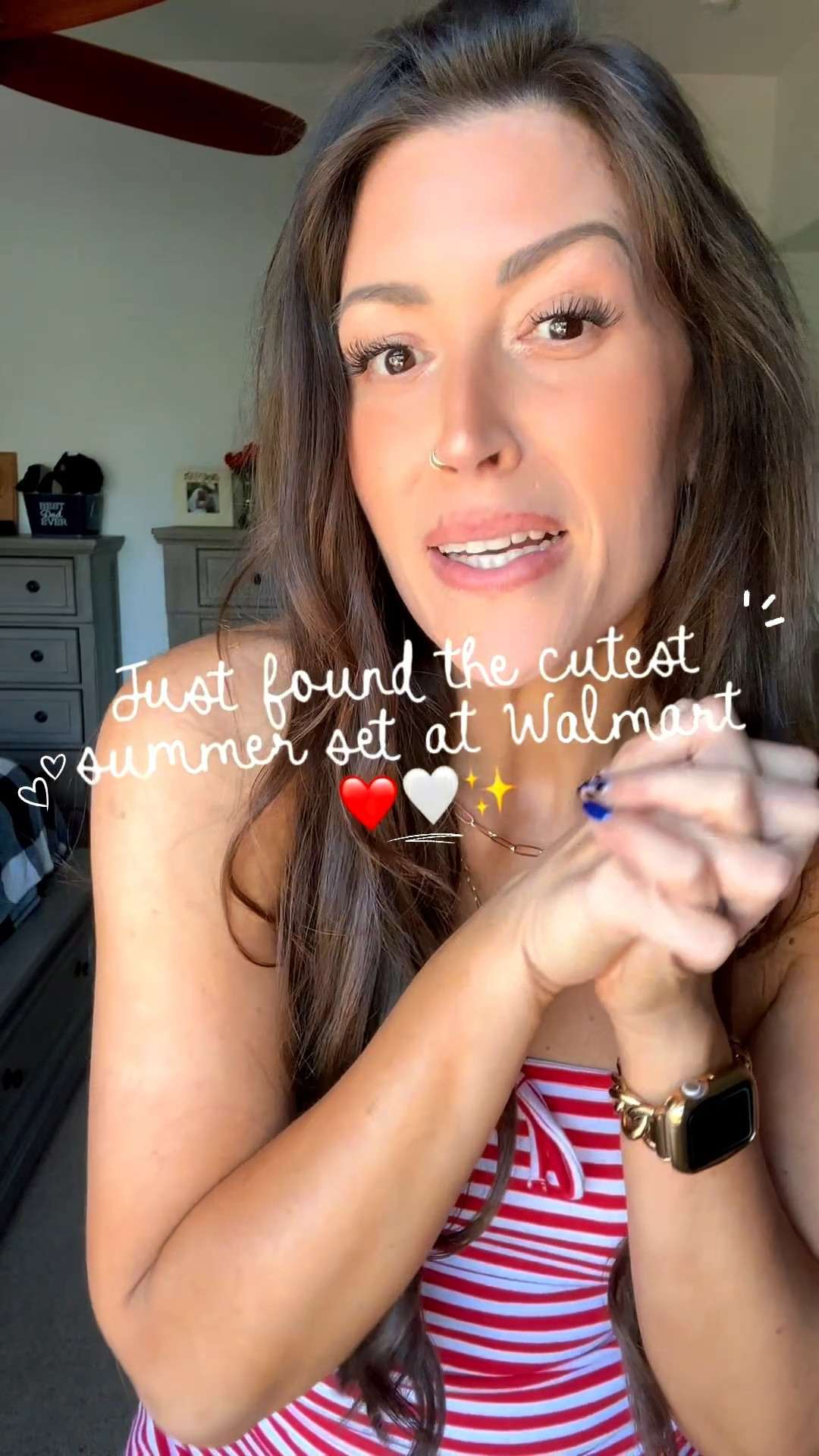 … this set is WAY too cute. ❤️🤍

I spotted this striped tube top and pant set and knew I had to try it. The lightweight fabric is perfect for summer, the wide-leg pants are so flattering, and I love that it looks put together with basically zero effort.

This is exactly the kind of outfit I reach for when I want to feel cute while running errands, grabbing lunch, heading to a summer event, packing for vacation & more! Wearing a Medium for reference.

#LTKmomlife #LTKootd #LTKActive