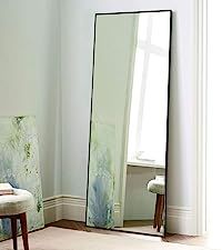 NeuType Full Length Mirror Floor Mirror with Standing Holder Bedroom/Locker Room Standing/Hanging Mi | Amazon (US)