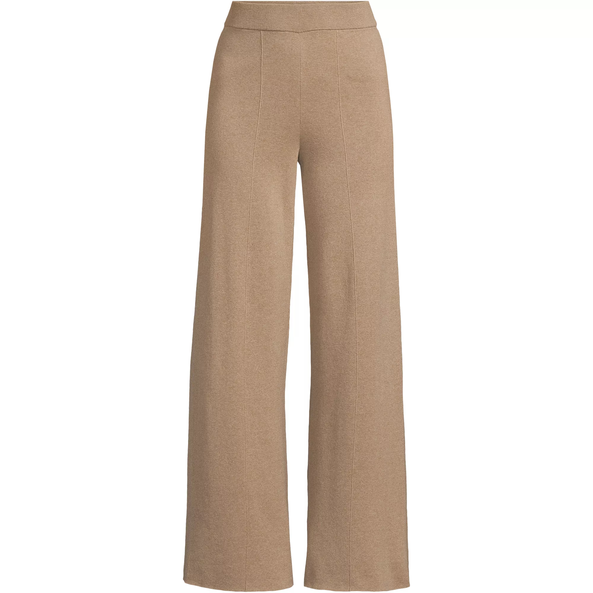 Women's Fine Gauge Cotton Sweater Pants | Lands' End (US)