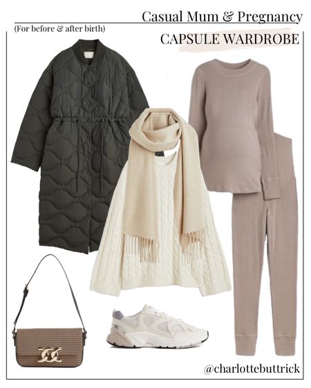 H&M new in Casual mum and pre/post pregnancy capsule wardrobe outfit idea for autumn / fall 🍂 #hm #maternity #maternitystyle #pregnancyoutfit 

#LTKbump #LTKSeasonal #LTKunder100