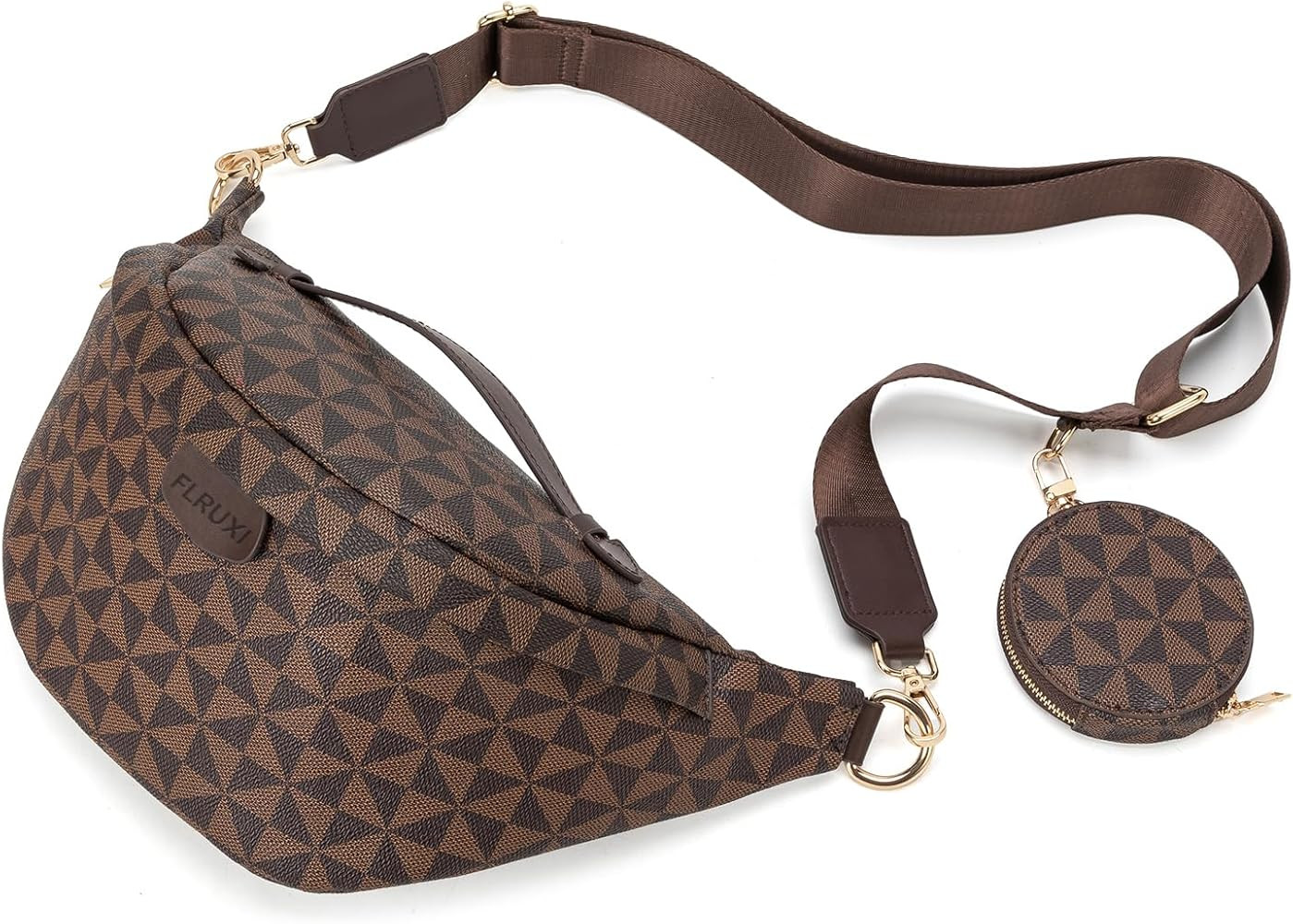 Crossbody Sling Bag Purse for Women,Sling Bag for Women Small Belt Chest Bum Bag Checkered Crossb... | Amazon (US)