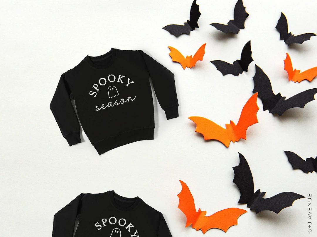 Kids Halloween Shirt Spooky Season Toddler Sweatshirt - Etsy | Etsy (US)