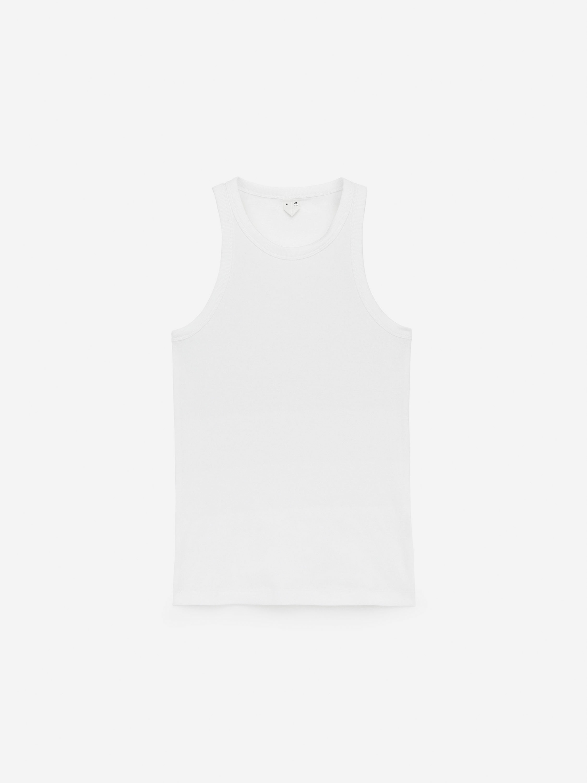 Rib Racer Tank Top – White – Women – ARKET GB | Arket UK