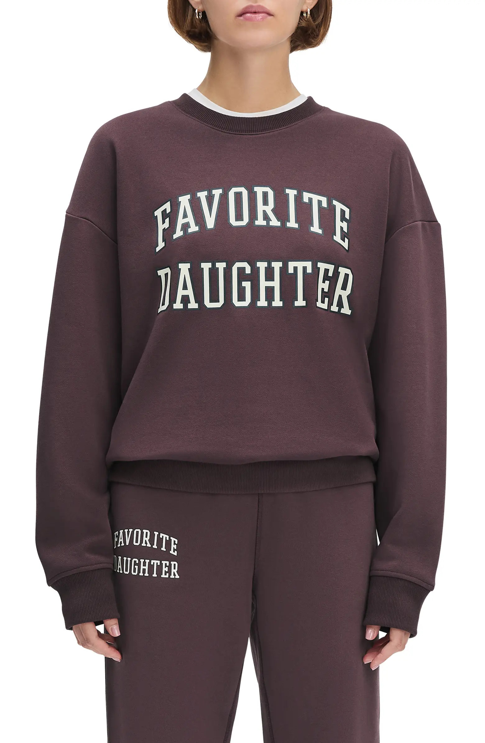 Collegiate Cotton Blend Sweatshirt | Nordstrom