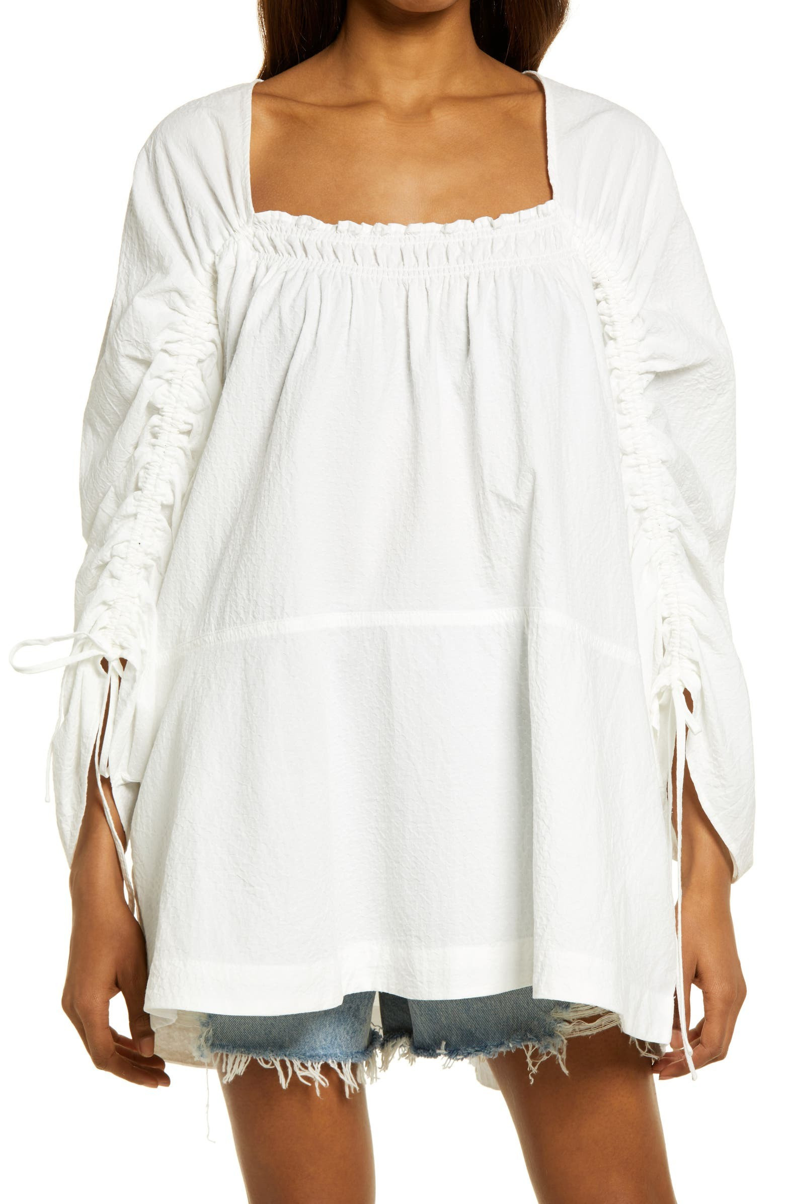 Brynn Puff Long Sleeve Tunic Dress | Nordstrom