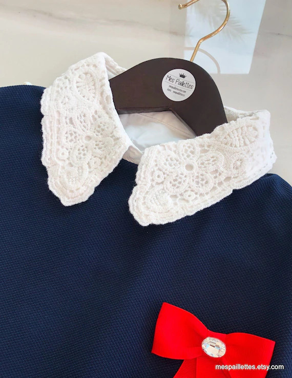 White fake collar - Half shirt collar | Etsy (US)