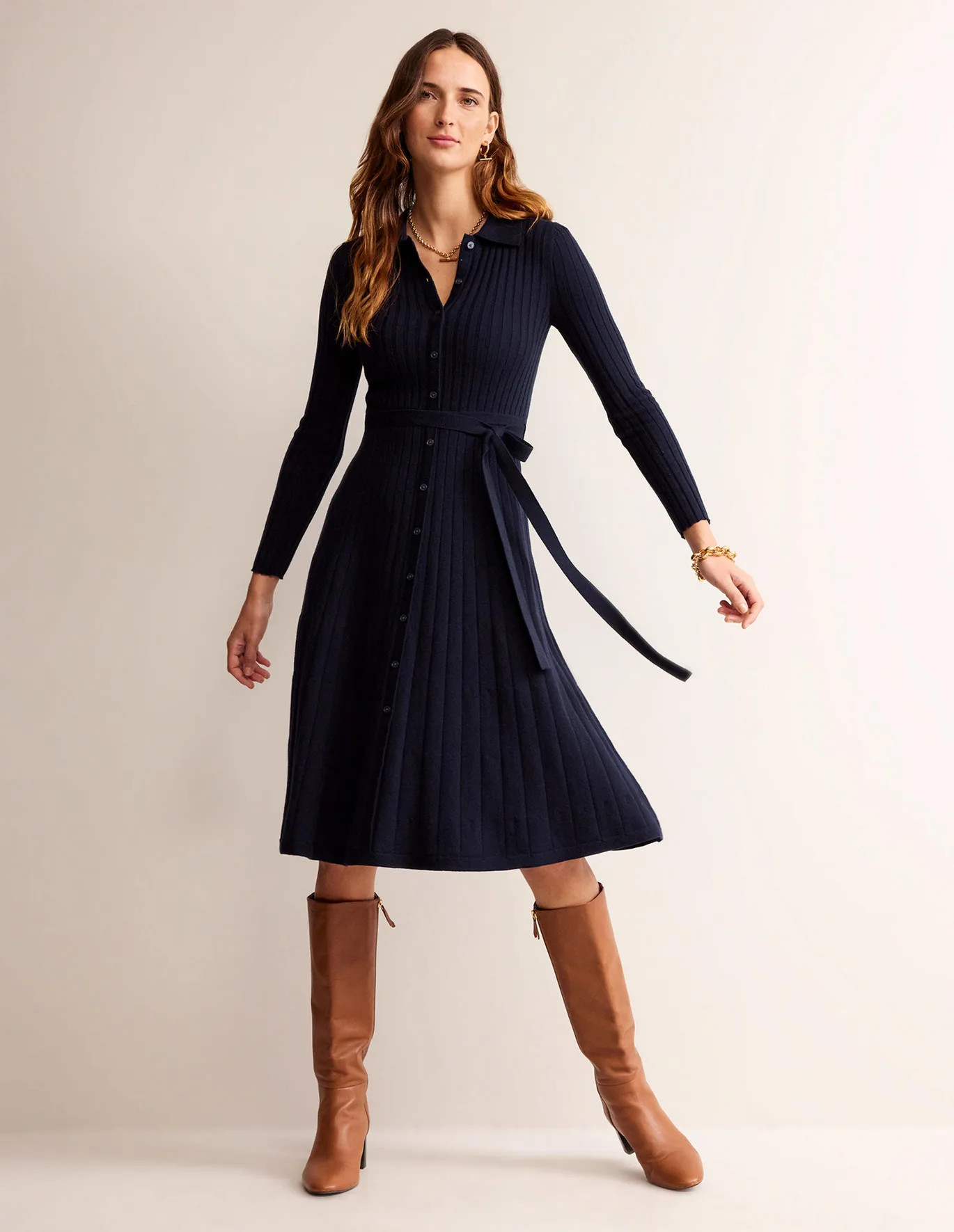 Rachel Knitted Shirt Dress | Boden (US)