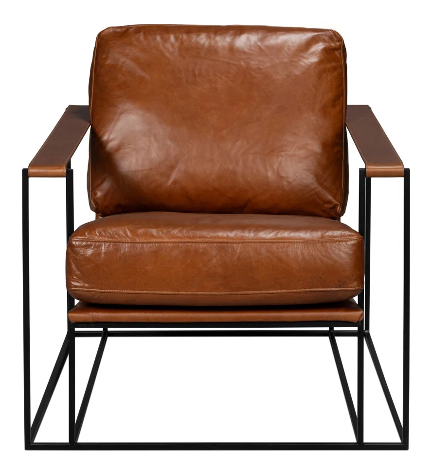 Oryan Leather Club Chair | Perigold